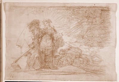 Os Desastres da Guerra : Este é o verdadeiro (desenho preparatório de Francisco de Goya