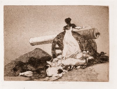 Os Desastres da Guerra : Que coragem! (gravura de um desenho preparatório de Francisco de Goya