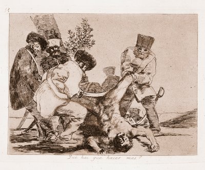 The Disasters of War : O que mais podemos fazer? (Gravação após desenho de Francisco de Goya