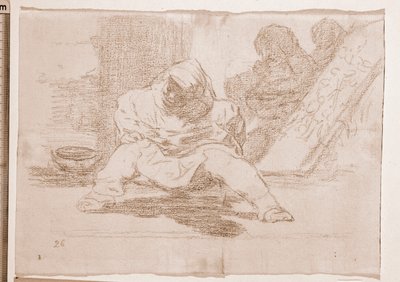 Os Desastres da Guerra : Que loucura! (desenho preparatório de Francisco de Goya