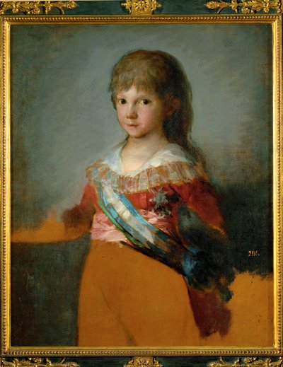 O Infante Dom Francisco de Paula António (pintura sobre tela) de Francisco Jose de Goya y Lucientes