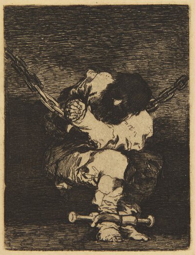 O pequeno prisioneiro (Delteil XIV, n.º 31; Harris 26) de Francisco Jose de Goya y Lucientes