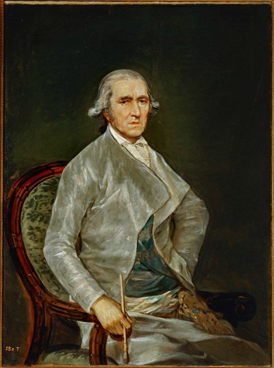 O pintor Francisco Bayeu ... (pintura sobre tela) de Francisco Jose de Goya y Lucientes