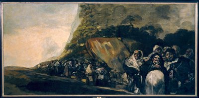 O pelerinage tem a fonte San Isidro Pintura de Francisco de Goya (1746-1828) Século XIX Madrid. Museu do Prado de Francisco de Goya