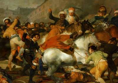 O segundo de maio de 1808 em Madrid: a carga da ... (pintura sobre tela) de Francisco Jose de Goya y Lucientes