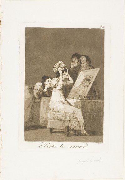 Até a Morte, placa 55 de Los Caprichos de Francisco Jose de Goya y Lucientes