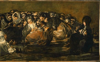 O sábado das bruxas ... (pintura sobre tela) de Francisco Jose de Goya y Lucientes