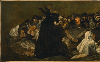 O sábado das bruxas ... (pintura sobre tela) de Francisco Jose de Goya y Lucientes