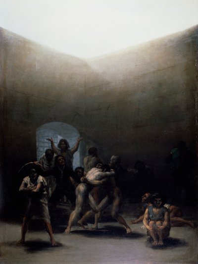 Jarda com Lunáticos de Francisco Jose de Goya y Lucientes