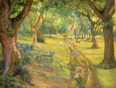FLORESTA - 1923 - OLEO - LIENZO - 90X68 CM de Francisco Llorens Diaz