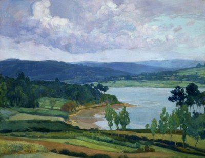 RIA GALLEGA-OLEO - LIENZO - 90X126–1930 - 36– de Francisco Llorens Diaz
