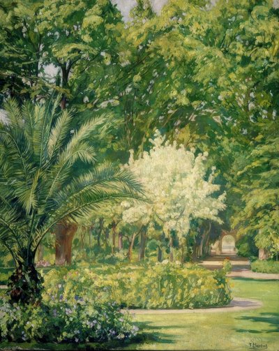 VERE CLARO-BOTANICO JARDIN –1934–79X100 CM– de Francisco Llorens Diaz