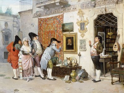O antiquário; O Antiquário, 1872 de Francisco Peralta del Campo