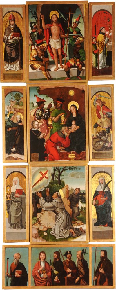 Retábulo dos Santos Ana e Miguel, o Arcanjo, painel da direita de Francisco de Comontes