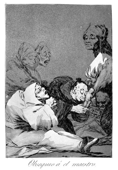 Um presente para o mestre, 1799 de Francisco de Goya
