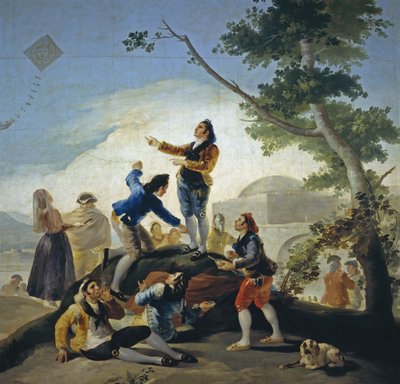 Uma pipa A pipa, 1778 de Francisco de Goya