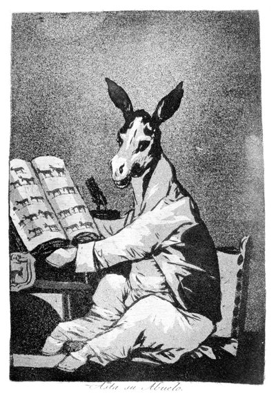 Já em seu avô, 1799 de Francisco de Goya