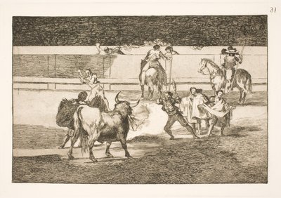 Banderillas com relâmpago chinês de Francisco de Goya