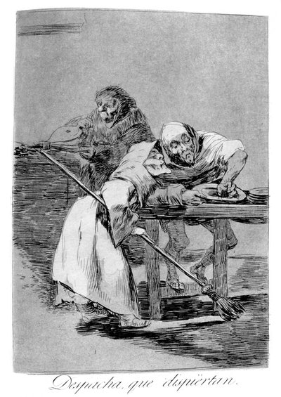 Seja rápido, eles estão acordando, 1799 de Francisco de Goya