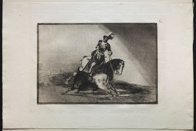 Touradas: Carlos V lançando um touro de Francisco de Goya