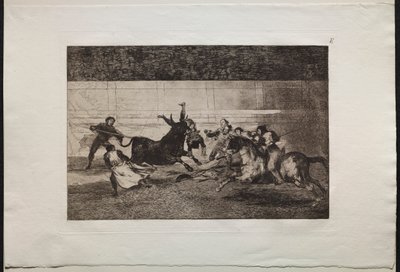 Touradas: A Morte de Pepe Illo (2ª Composição) de Francisco de Goya