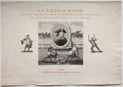 Touradas: página de título, 1876. de Francisco de Goya
