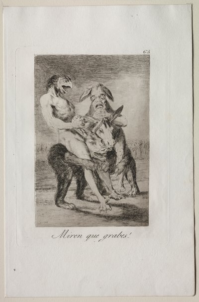 Caprichos: Vejam como são solenes! de Francisco de Goya