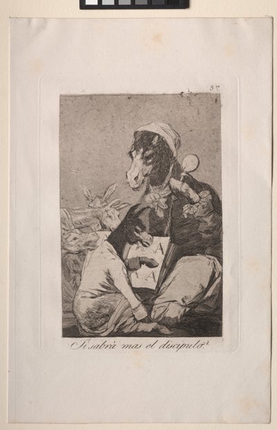 Caprichos: o aluno não saberia mais? de Francisco de Goya