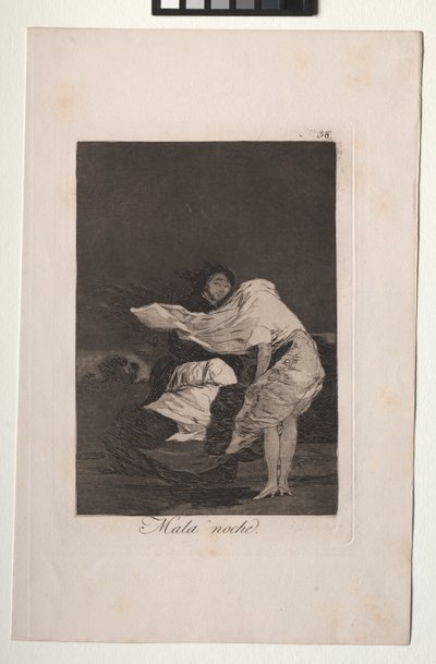Caprichos: uma noite ruim de Francisco de Goya