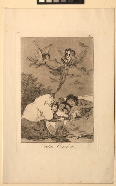 Caprichos: tudo cairá. de Francisco de Goya