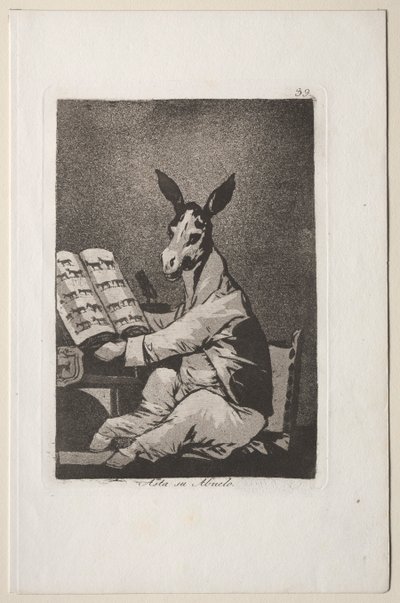 Caprichos: E seu avô também. de Francisco de Goya
