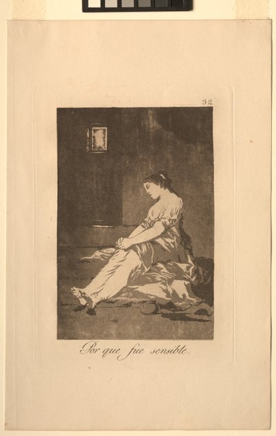 Caprichos: porque ela era suscetível .. de Francisco de Goya