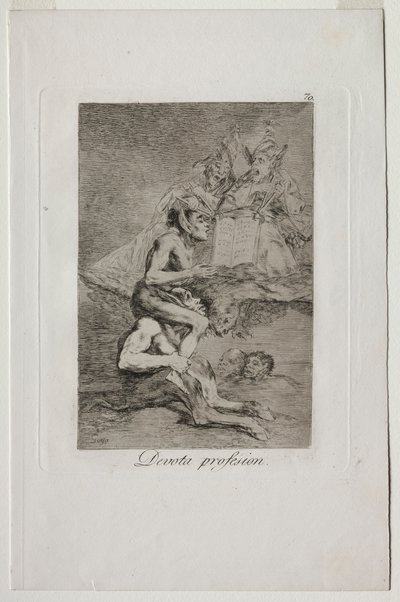 Caprichos: Profissão devota. de Francisco de Goya