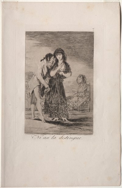 Caprichos: Mesmo assim, ele não consegue distingui-la de Francisco de Goya