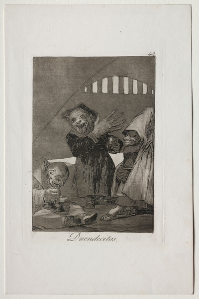 Caprichos: Hobgolins de Francisco de Goya