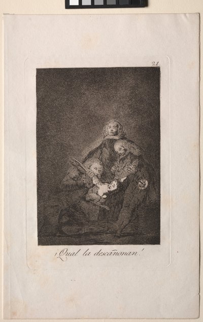 Caprichos: Como eles a depenam! de Francisco de Goya