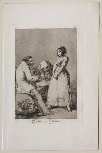 Caprichos: é melhor ser preguiçoso de Francisco de Goya