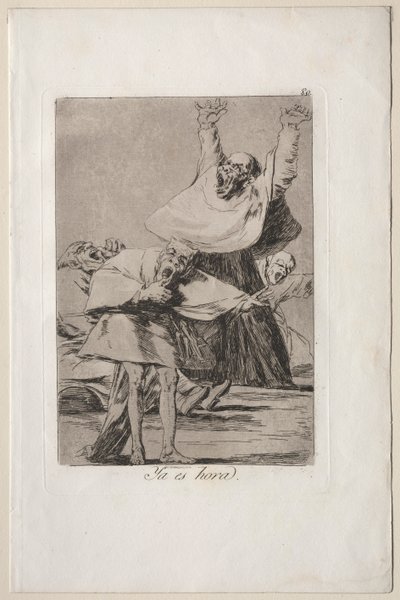 Caprichos: Está na hora. de Francisco de Goya