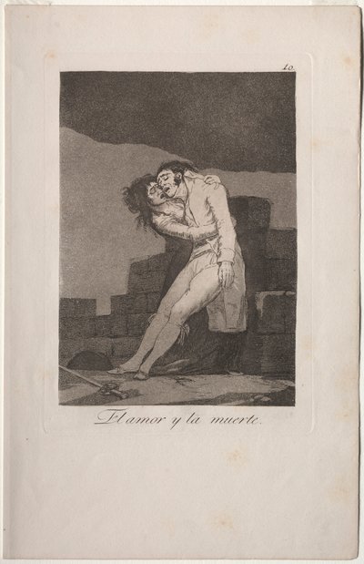Caprichos: Amor e Morte. de Francisco de Goya