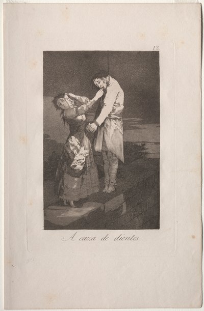 Caprichos: em busca de dentes de Francisco de Goya
