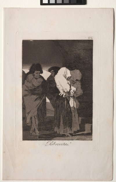 Caprichos: Pobres meninas! de Francisco de Goya