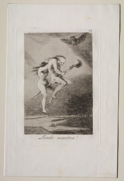 Caprichos: Linda professora! de Francisco de Goya