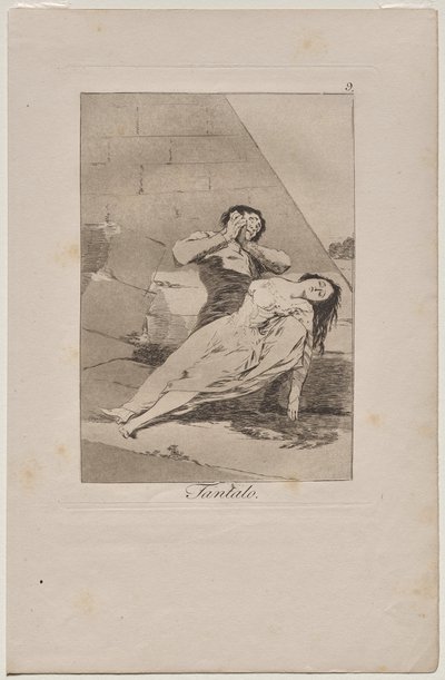 Caprichos: Tântalo de Francisco de Goya