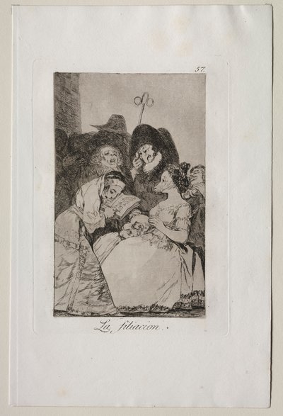Caprichos: a filiação. de Francisco de Goya
