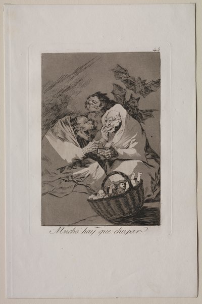 Caprichos: há muito o que chupar de Francisco de Goya