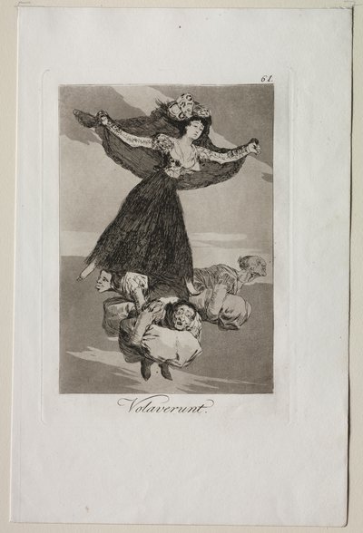Caprichos: Eles Voaram de Francisco de Goya