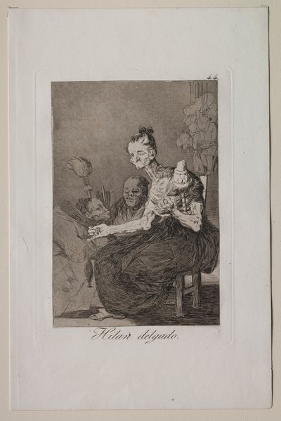 Caprichos: eles giram finamente de Francisco de Goya