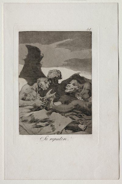 Caprichos: eles se enfeitam de Francisco de Goya
