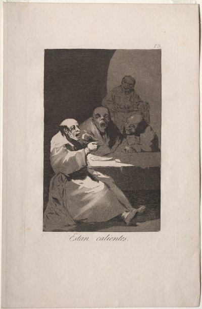 Caprichos: Eles são quentes. de Francisco de Goya
