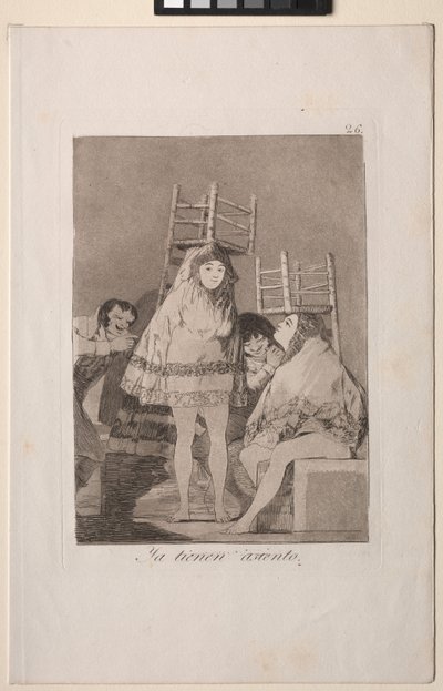 Caprichos: Eles já têm um assento (ou seja, inferior) de Francisco de Goya